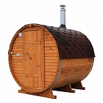 Баня-бочка 2 метра с печным узлом