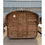 Баня квадро 3 метра с печным узлом и предбанником + козырёк 0,5м