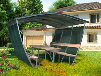 Беседка Тюльпан Люкс 3 метра Мангал в подарок!