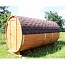 Баня-бочка 4 метра с печным узлом и предбанником