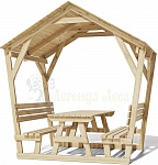 Беседка ЛЕГЕНДА ЛЕСА садовая для дачи 2,43 метра