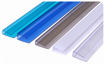 П-профиль для поликарбоната (7шт по 2м) на теплицу